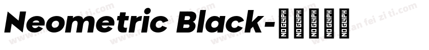 Neometric Black字体转换